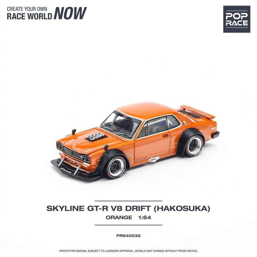 (Preorder) Pop Race Skyline GT-R V8 Drift (Hakosuka)