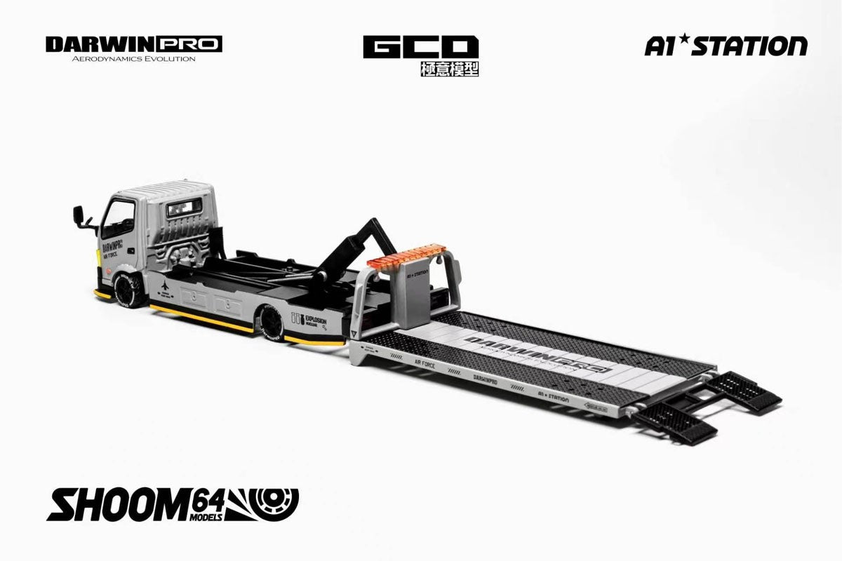 GCD x Shoom64 1:64 DarwinPRO Hino 300 Tow Truck Air Force
