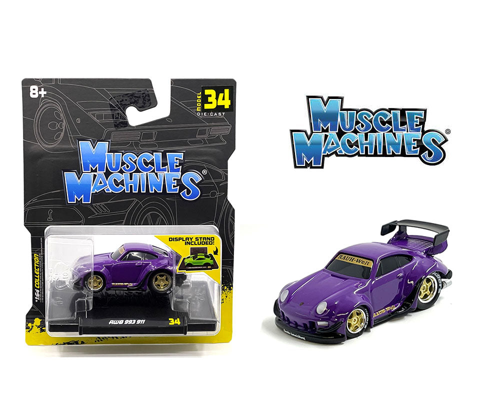 Muscle Machines 1:64 RWB 993 911 – Purple