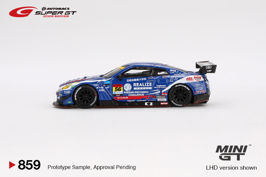 Mini GT 1:64 Nissan GT-R NISMO GT3 #56 "REALIZE NISSAN MECHANIC CHALLENGE GT-R" KONDO RACING 2023 SUPER GT SERIES / SUPER GT