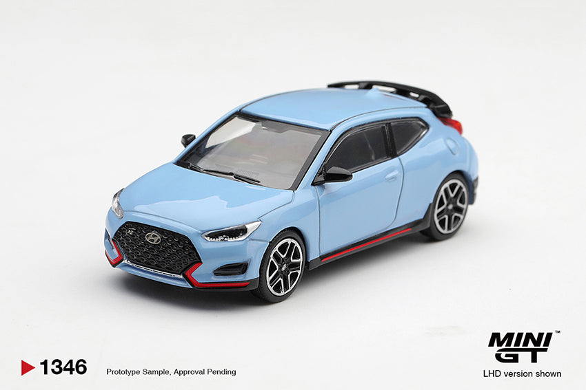 (Preorder) Mini GT 1:64 Hyundai Veloster N Performance Blue - MGT01346