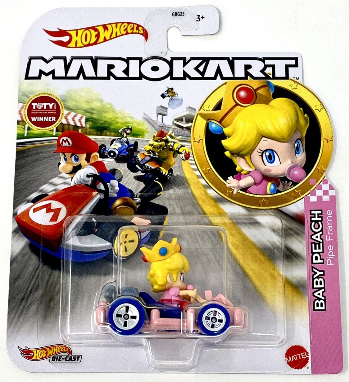 Hot Wheels Mario Kart - Baby peach Pipe Frame