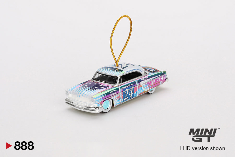 Mini GT 1:64 Lincoln Capri Christmas Hot Rod by Tim Sadchikov 2024 Christmas Edition Limited 9999 pieces