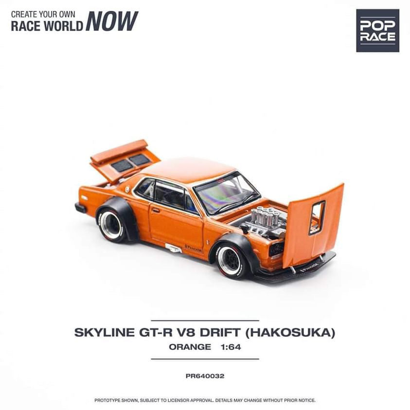 (Preorder) Pop Race Skyline GT-R V8 Drift (Hakosuka)