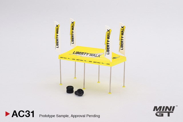 (Preorder) Mini GT Paddock Service Tent Set - LB Racing