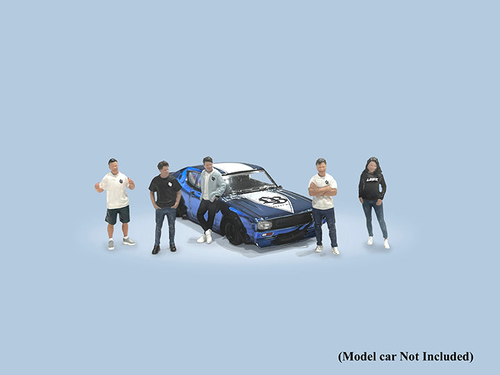 American Diorama 1:64 Figure Set: Team Liberty Walk (Set of 5 figures) *Official LBWK Licensed product