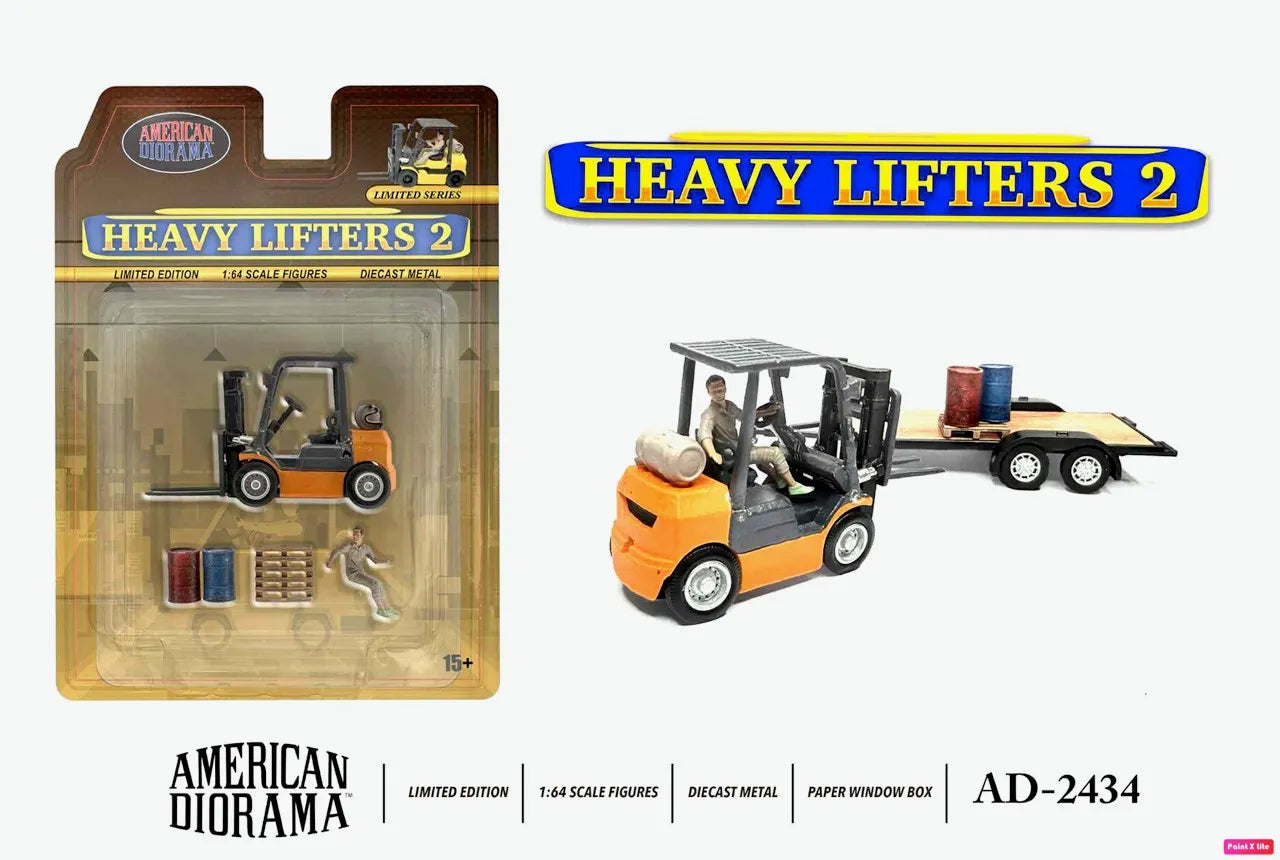 (Preorder) American Diorama 1:64 Figure Set: Heavy Lifters 2