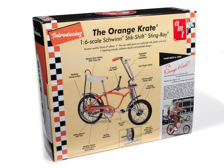 AMT SCHWINN "ORANGE KRATE" BIKE 1:6 SCALE DIECAST BICYCLE