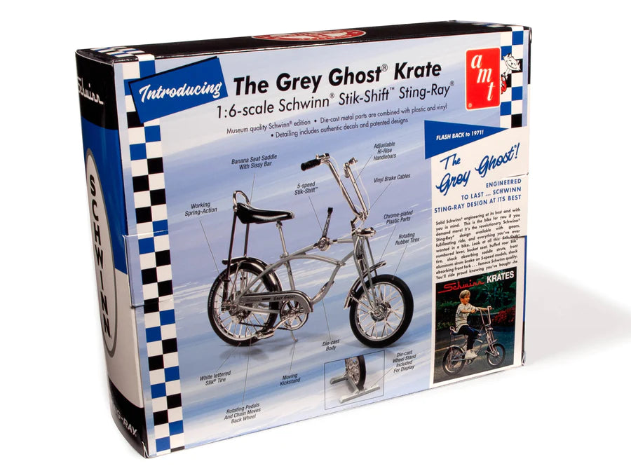 AMT SCHWINN "GREY GHOST" BIKE 1:6 SCALE DIECAST BICYCLE