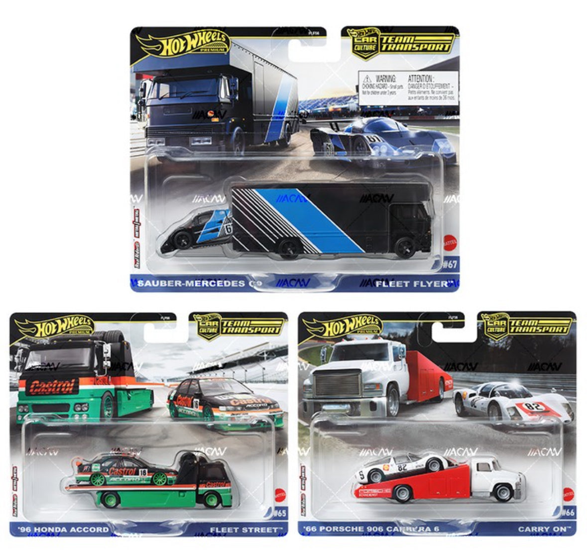 Hot Wheels 1:64 Team Transport 2024 Mix 2/B Set of Southern