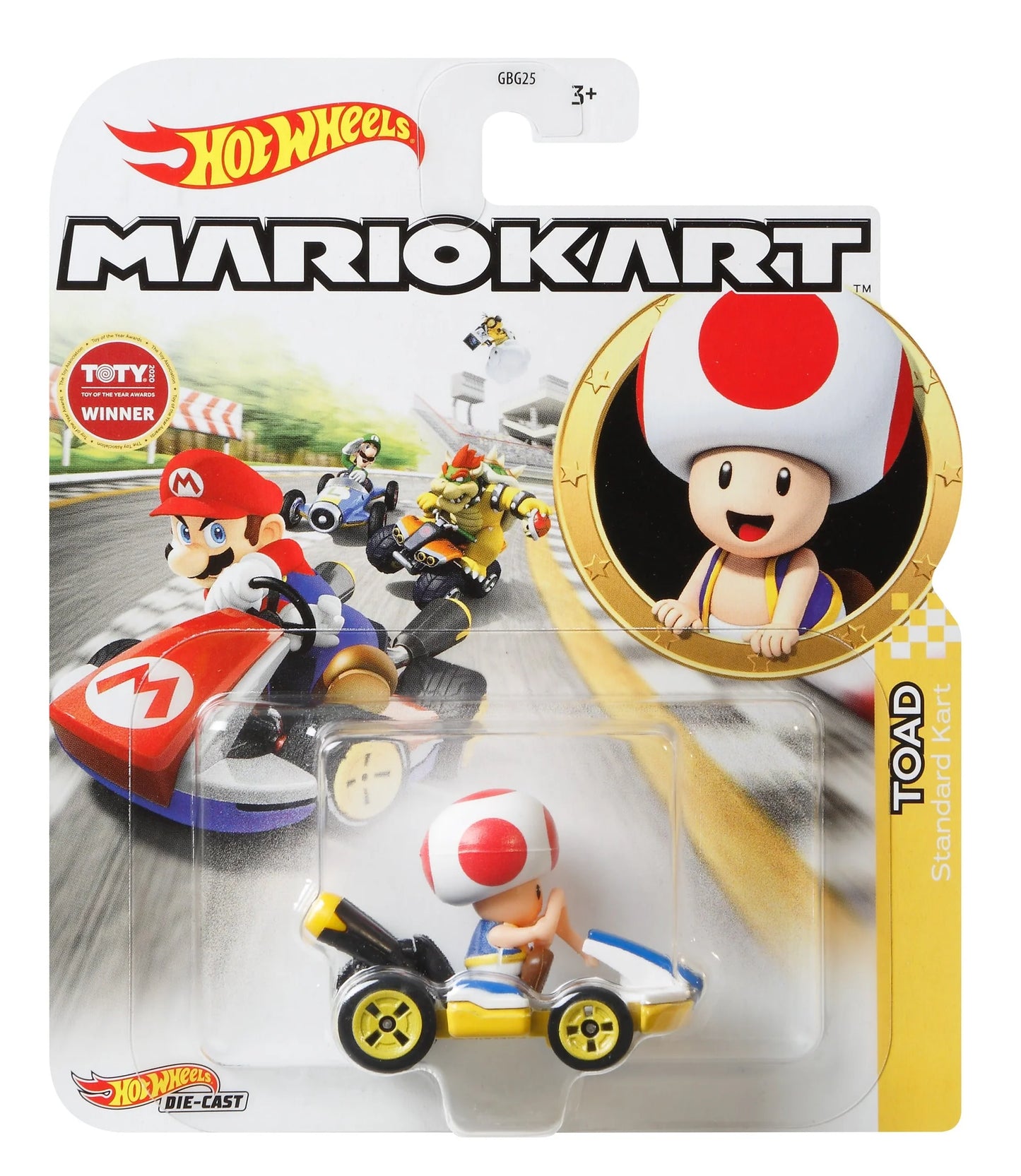 Hot Wheels Mario Kart - Toad Standard Kart