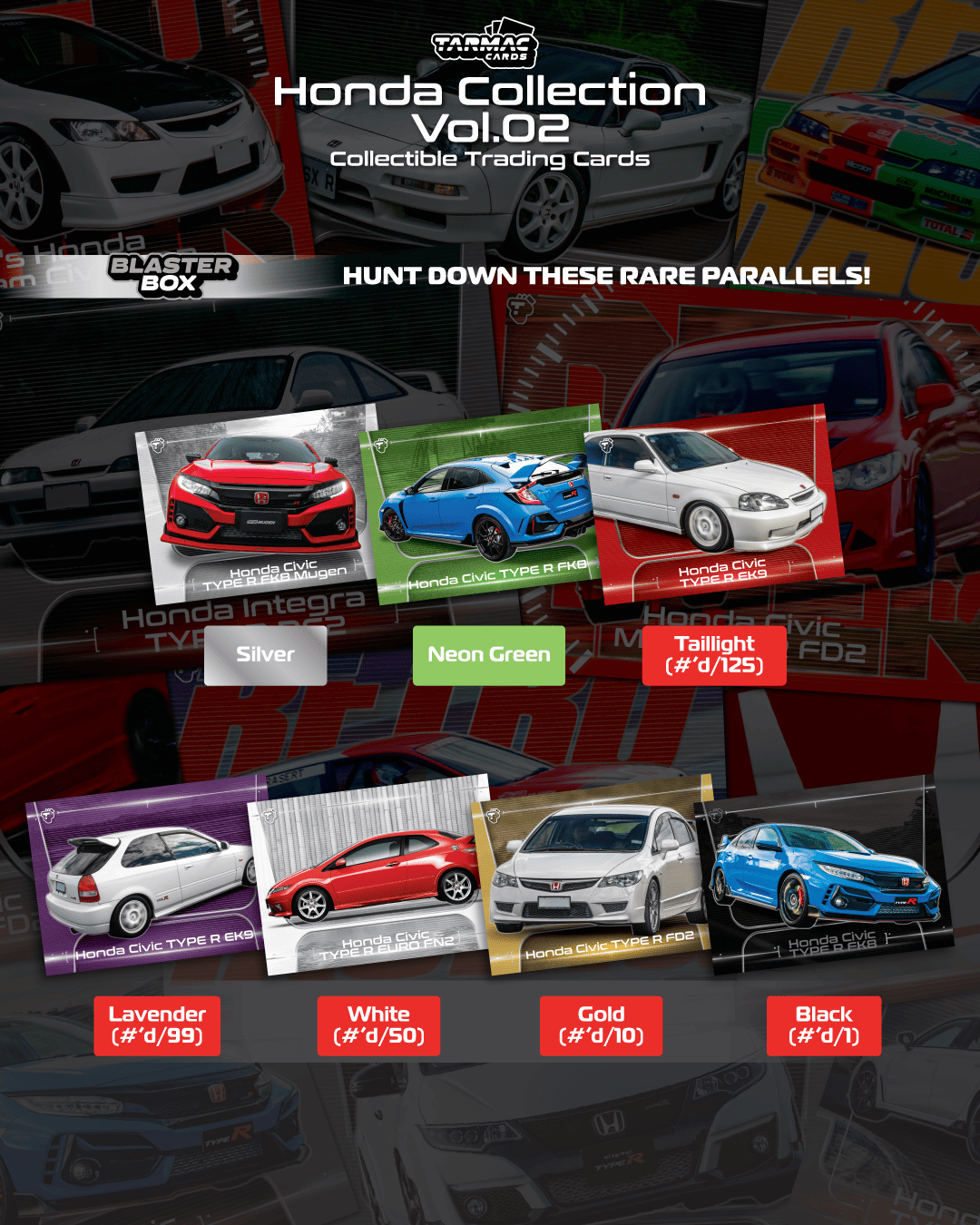 (Preorder) Tarmac Cards Honda Collection Vol.02 - Blaster Box