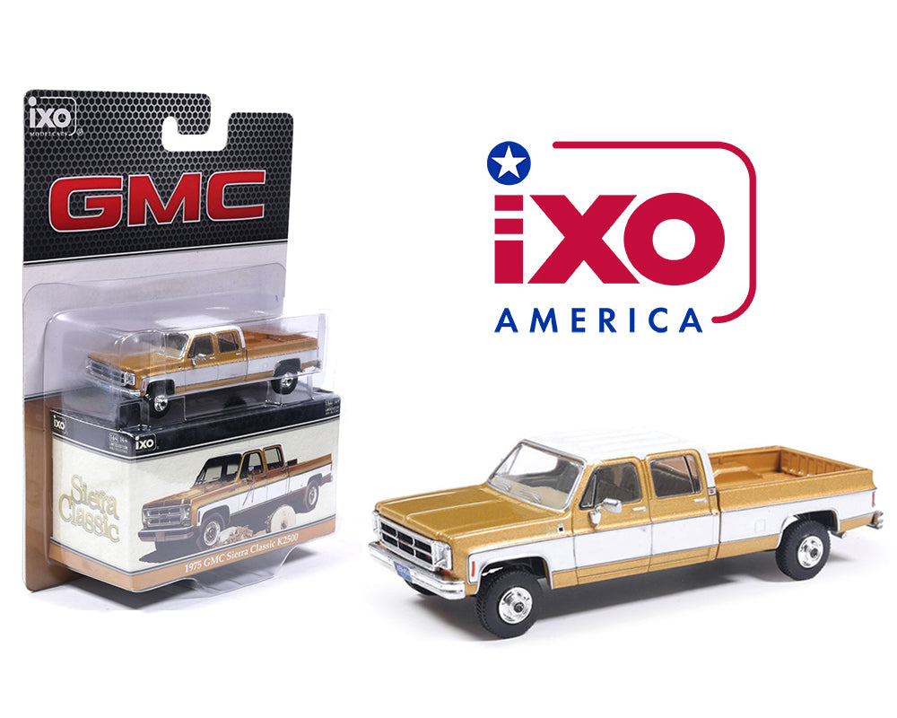 (Preorder) IXO Model 1:64 1975 GMC Sierra Classic Yuba Gold – Limited Edition