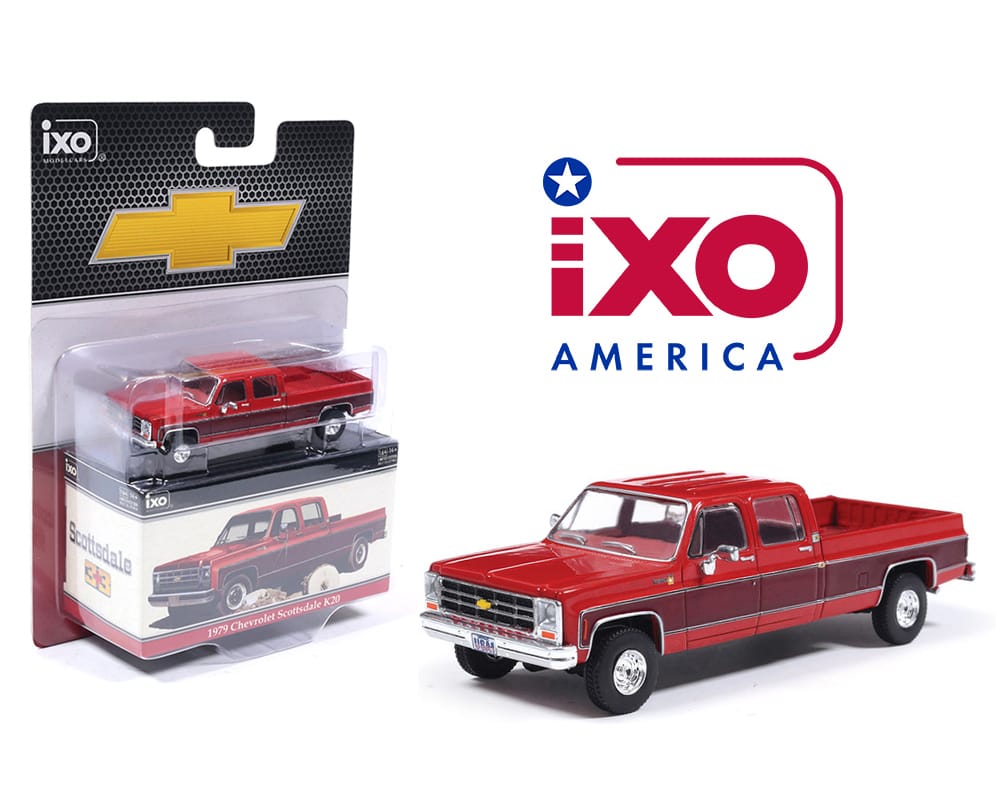 (Preorder) IXO Model 1:64 1979 Chevrolet Scottdale Carmine Red Limited Edition