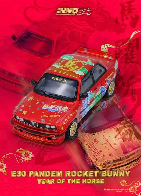 (Preorder) INNO64 1:64 PANDEM ROCKET BUNNY E30 The Year Of The Horse 2026 Limited Edition