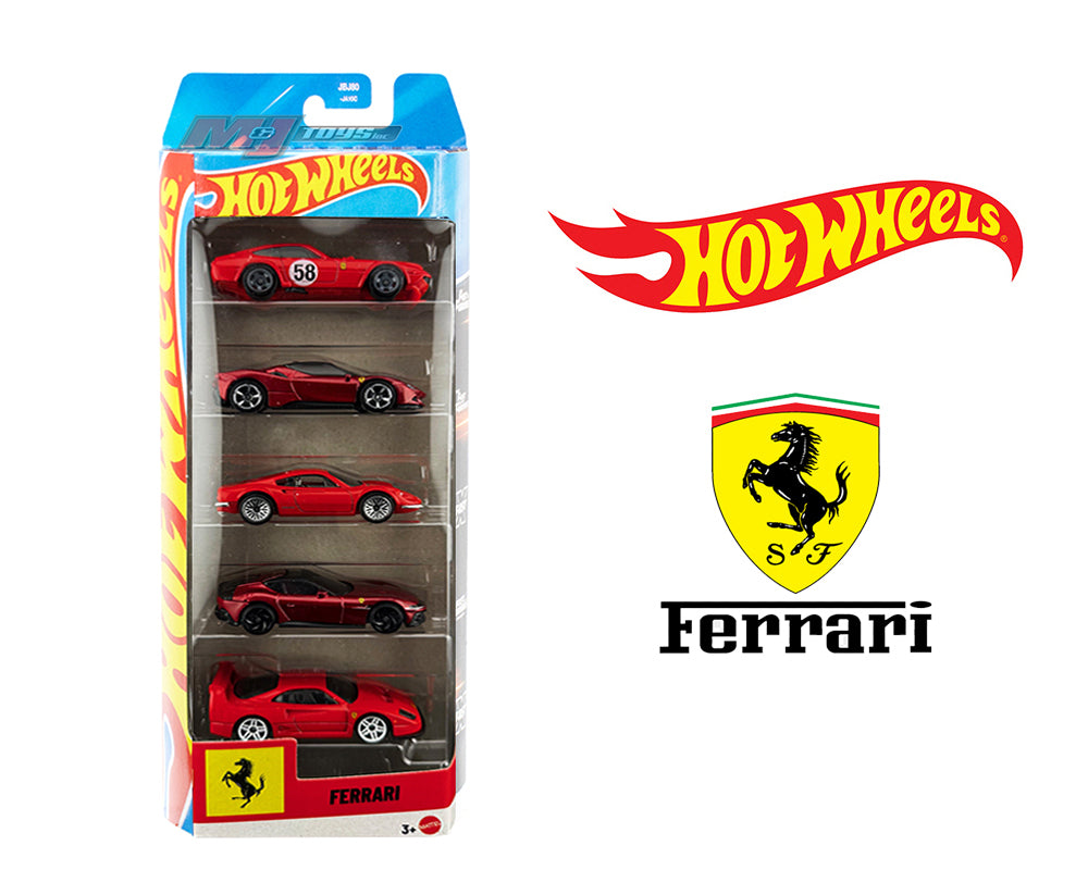 (Preorder) Hot Wheels 1:64 Basic 5 Pack Set 2026 Ferrari