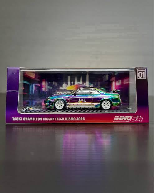 INNO64 Nissan Skyline GT-R R33 Nismo 400R Taskl Chameleon Tokyo Auto Salon