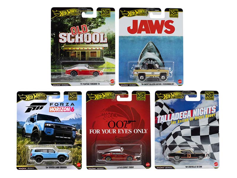 (Preorder) Hot Wheels 1:64 Pop Culture T Case 2026 Assortment - Set of 5