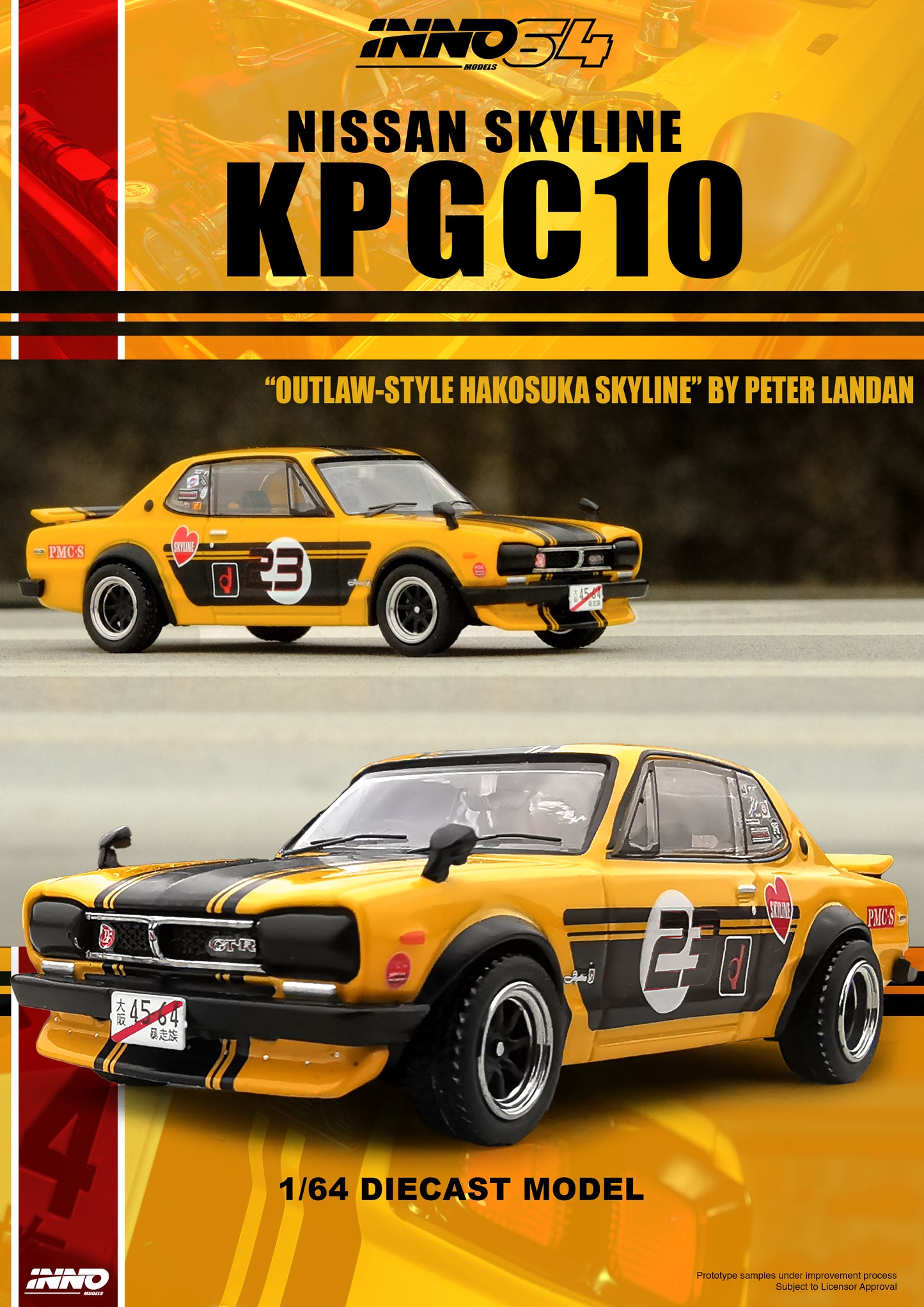 INNO64 1:64 Nissan Skyline 2000 GT-R (KPGC-10)