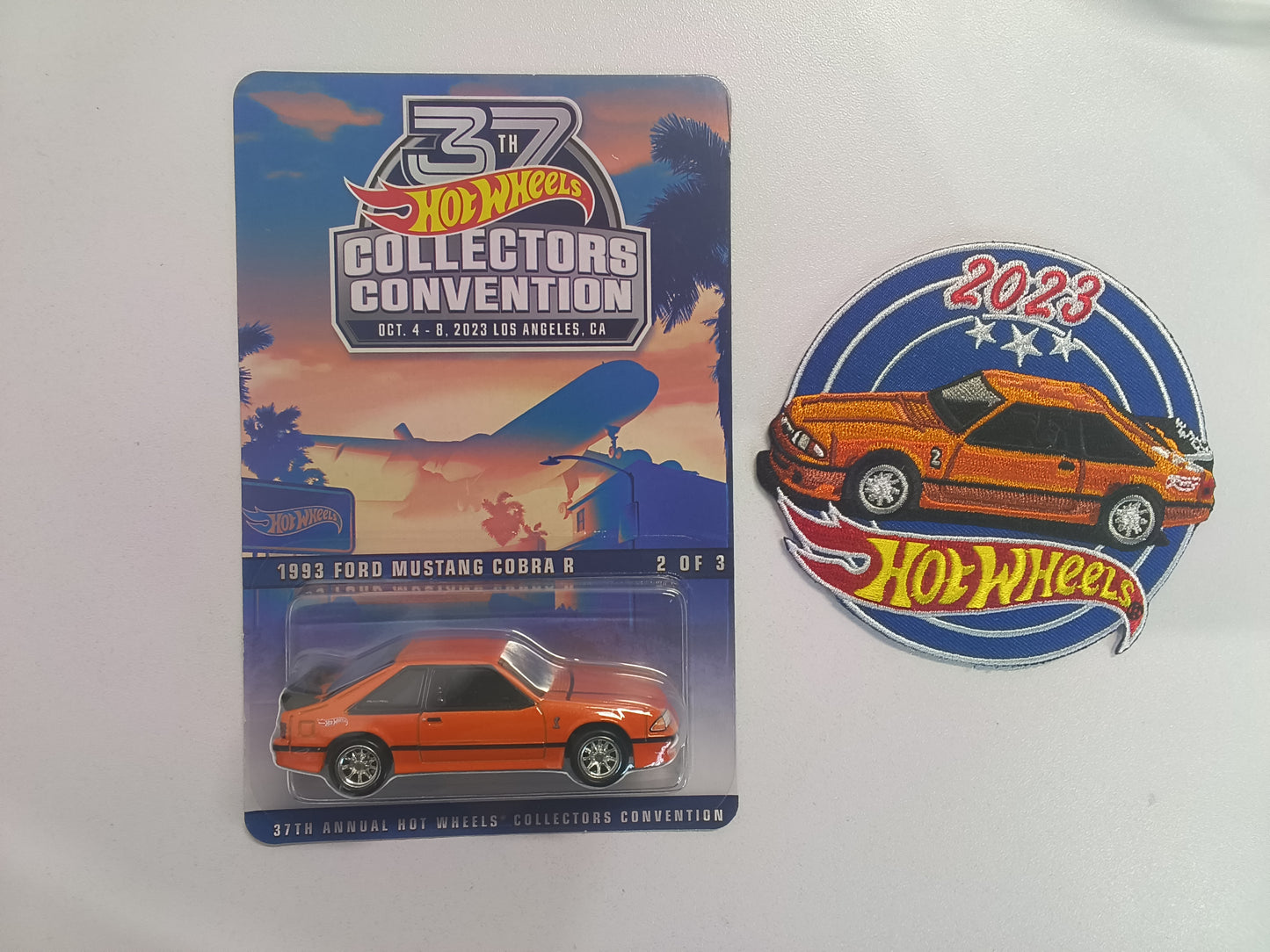 37th Hot Wheels Collectors Convention 1993 Ford Mustang Cobra R (With Patch)