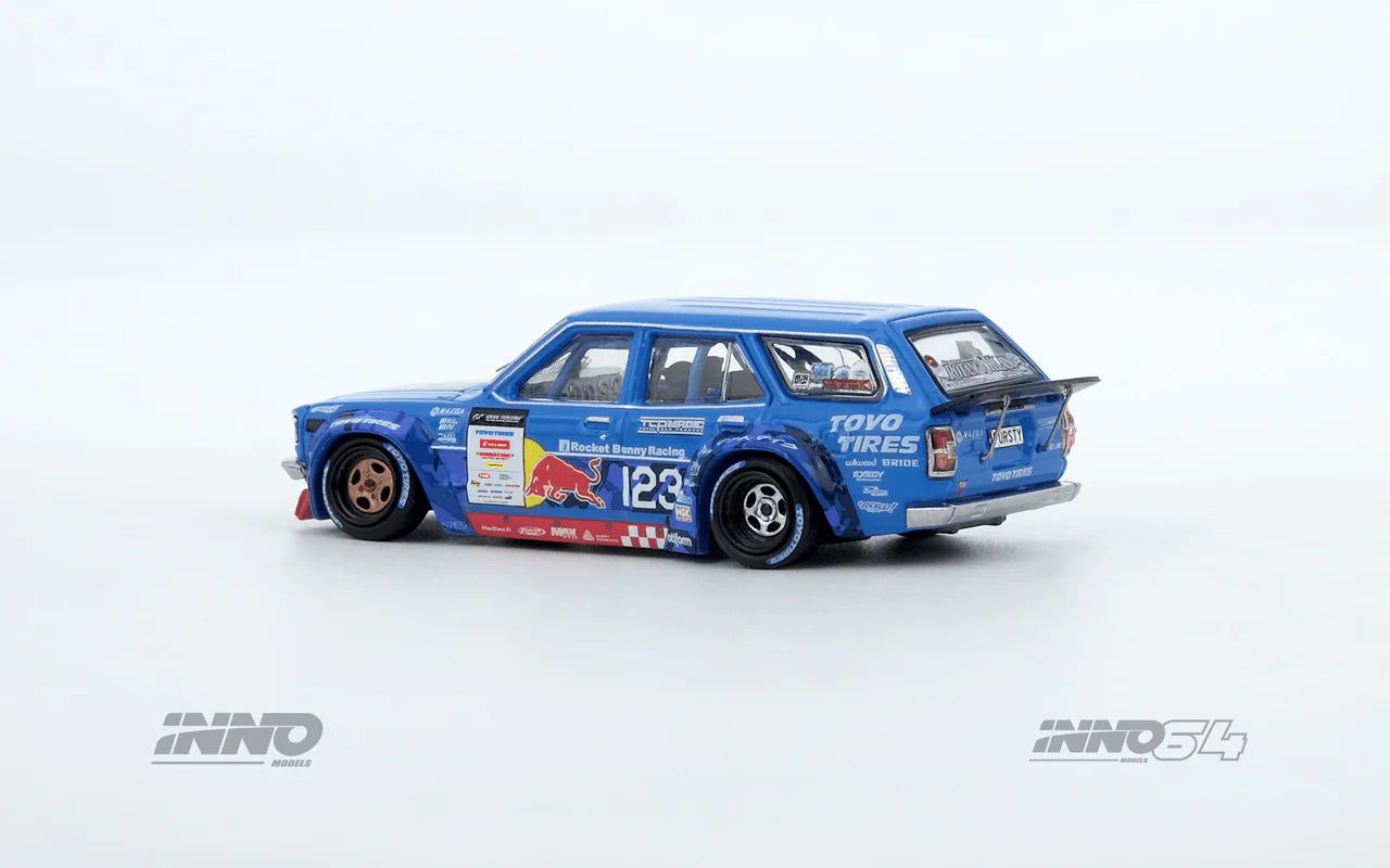 INNO64 1:64 Mad Mike 1976 Mazda RX3 Station Wagon D1GP Series 2024