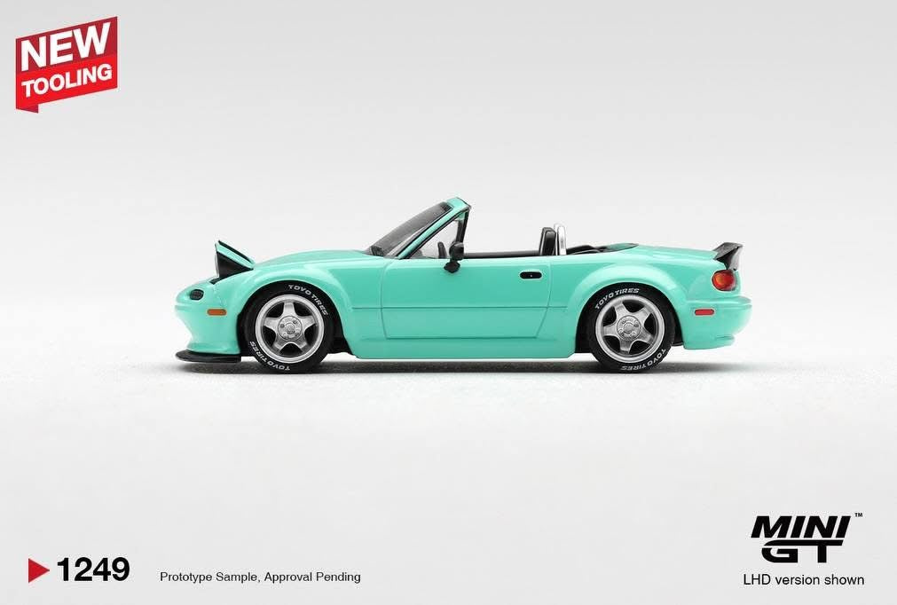 (Preorder) Mini GT 1:64 Mazda MX-5 (NA) Pandem Mint Green – NEW TOOLING - MGT01249