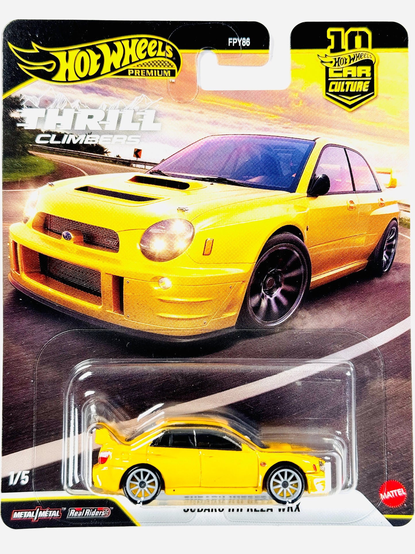 1:64 Hot Wheels Thrill Climbers Subaru Impreza WRX