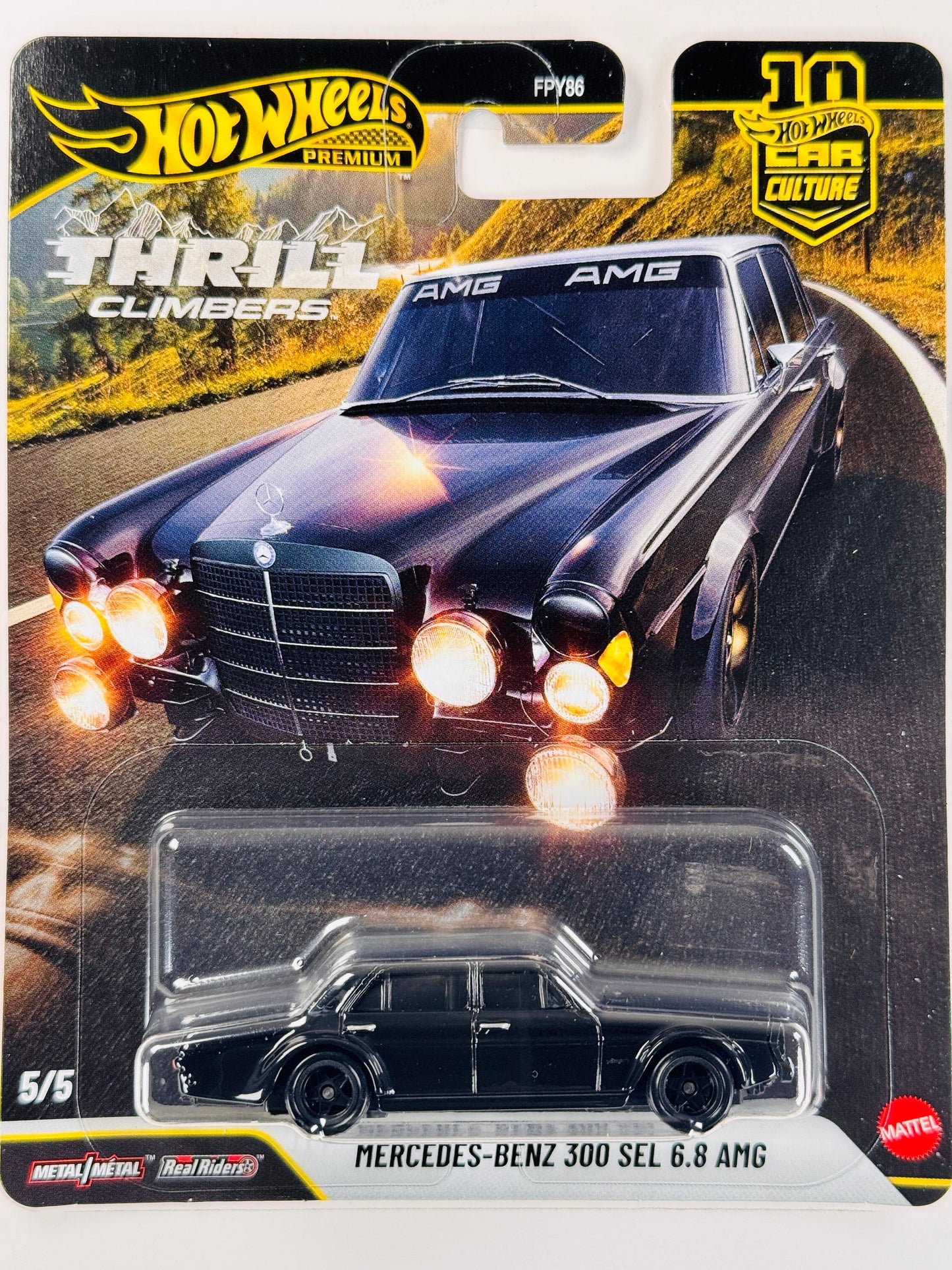 1:64 Hot Wheels Thrill Climbers Mercedes-benz 300 SEL 6.8 AMG