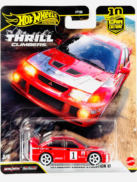 1:64 Hot Wheels Thrill Climbers Mitsubishi Lancer Evolution VI