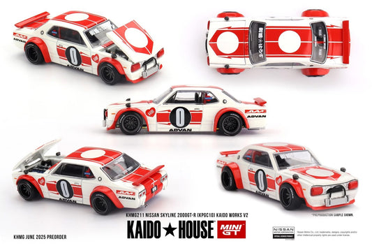 (Preorder) Kaido House x Mini GT 1:64 Nissan Skyline 2000GT-R (KPGC10) Kaido Works V2