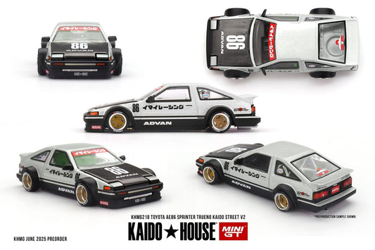 (Preorder) Kaido House x Mini GT 1:64 Toyota AE86 Sprinter Trueno Kaido Street V2