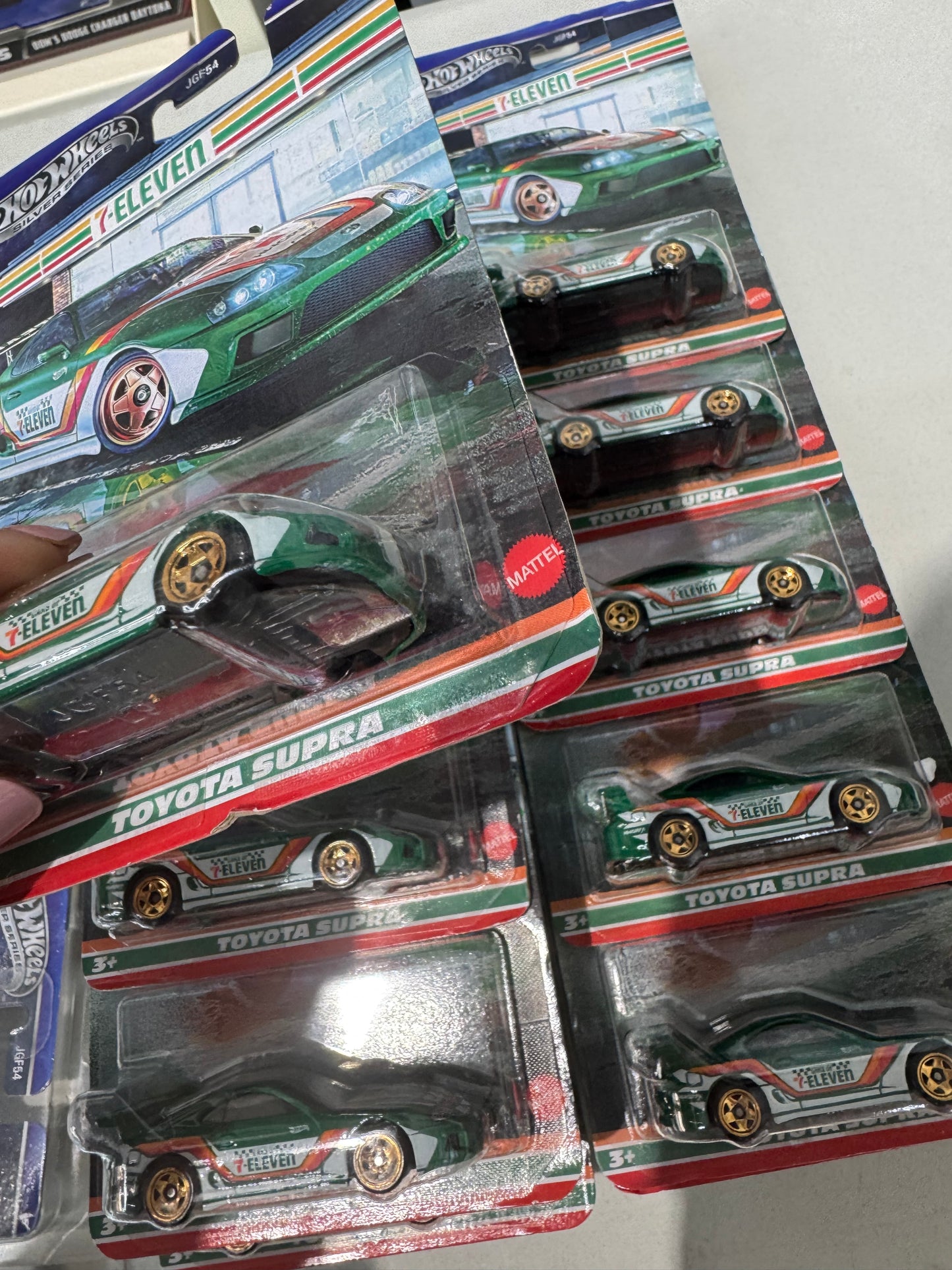 Hot Wheels 7-Eleven Toyota Supra - Damaged (Protector included)
