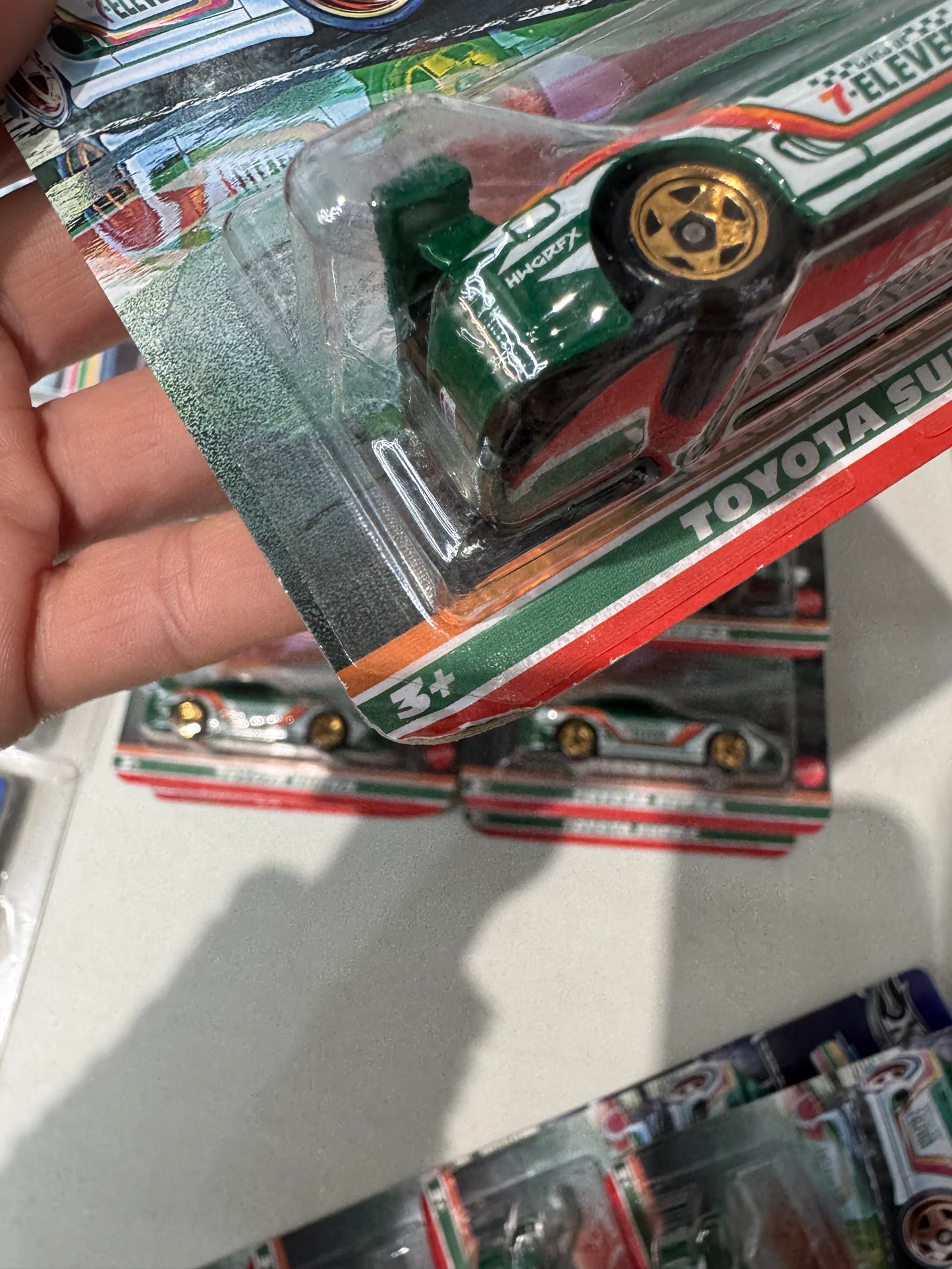 Hot Wheels 7-Eleven Toyota Supra - Damaged (Protector included)
