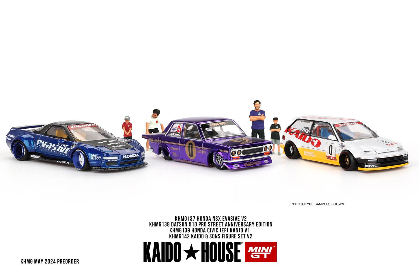 Kaido House x Mini GT 1:64 Honda Civic (EF) Kanjo V1