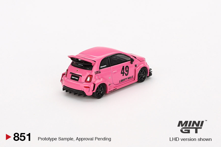 Mini GT 1:64 ABARTH 595 LB-WORKS x Abas Works Pink (851)