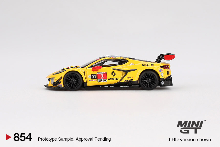 Mini GT 1:64 Chevrolet Corvette Z06 GT3.R #3 Corvette Racing by Pratt Miller Motorsports 2024 IMSA Daytona 24 Hrs (854)