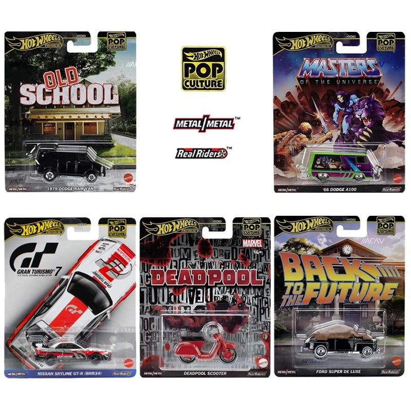 Hot Wheels Premium 1:64 Pop Culture 2025 J Assortment Complete Set of 5