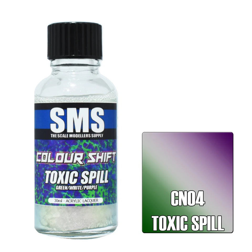 Colour Shift Chameleon TOXIC SPILL (GREEN/WHITE/PURPLE) 30ml CN04