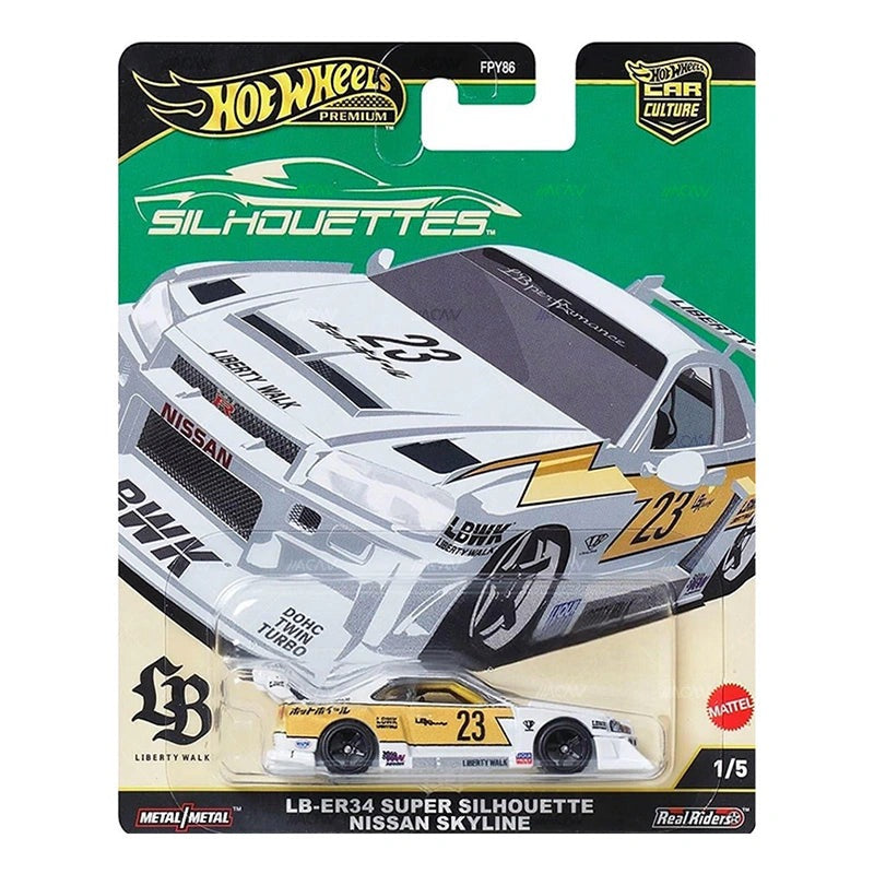 Hot Wheels Car Culture Silhouettes - LB R34 Super Silhouette Nissan Skyline