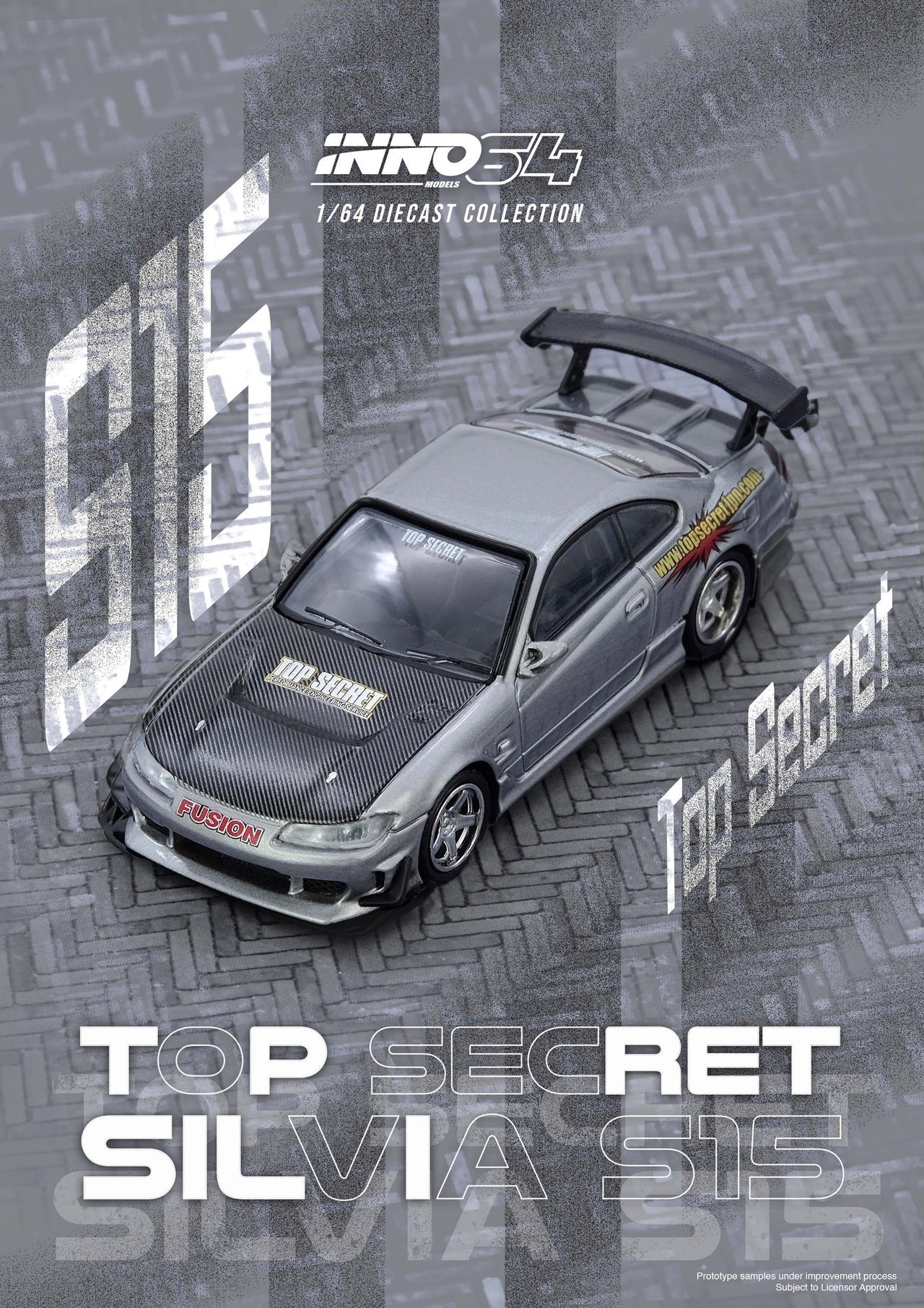 (Preorder) INNO64 1:64 Nissan TOP SECRET SILVIA (S15)