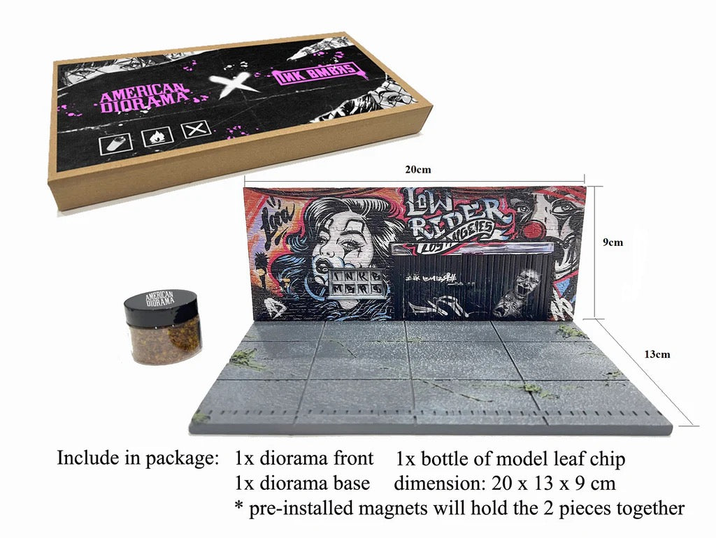 (Preorder) 1:64 STREET ART DIORAMA: LA LOWRIDER AMERICAN DIORAMA - AD-2423