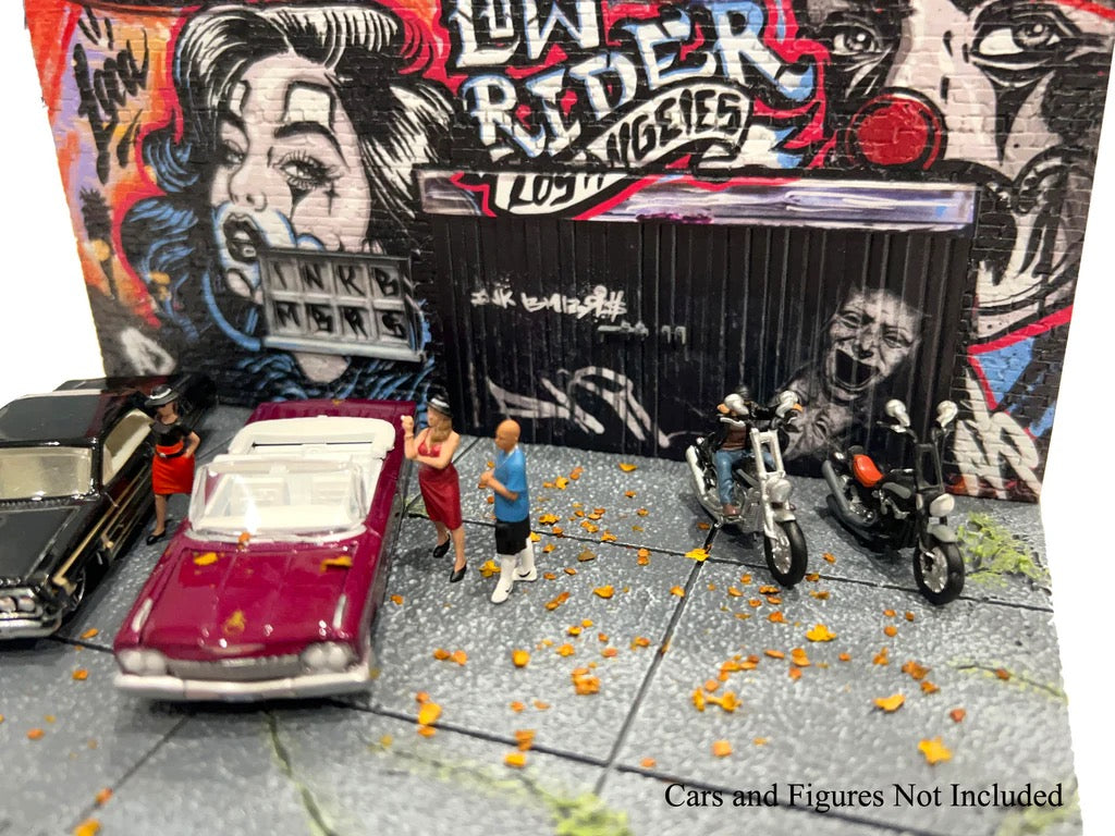 (Preorder) 1:64 STREET ART DIORAMA: LA LOWRIDER AMERICAN DIORAMA - AD-2423