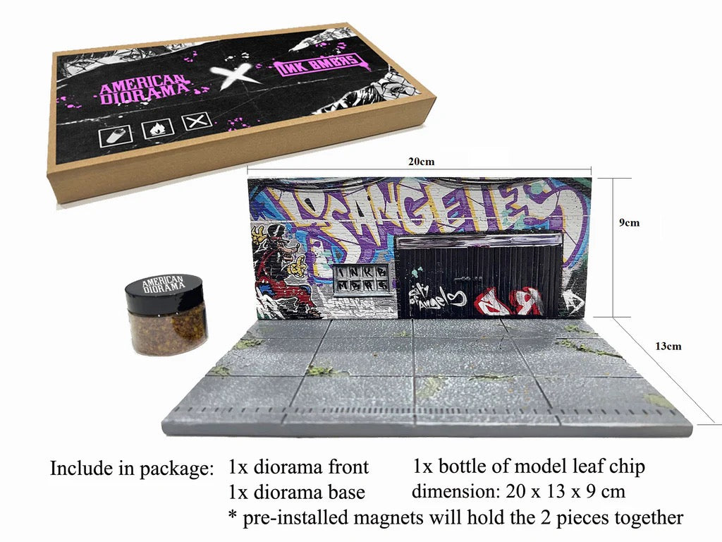 (Preorder) 1:64 STREET ART DIORAMA: LA GRAFFITI AMERICAN DIORAMA - AD-2424