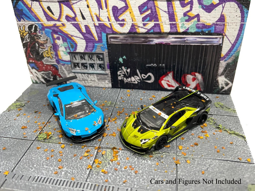 (Preorder) 1:64 STREET ART DIORAMA: LA GRAFFITI AMERICAN DIORAMA - AD-2424