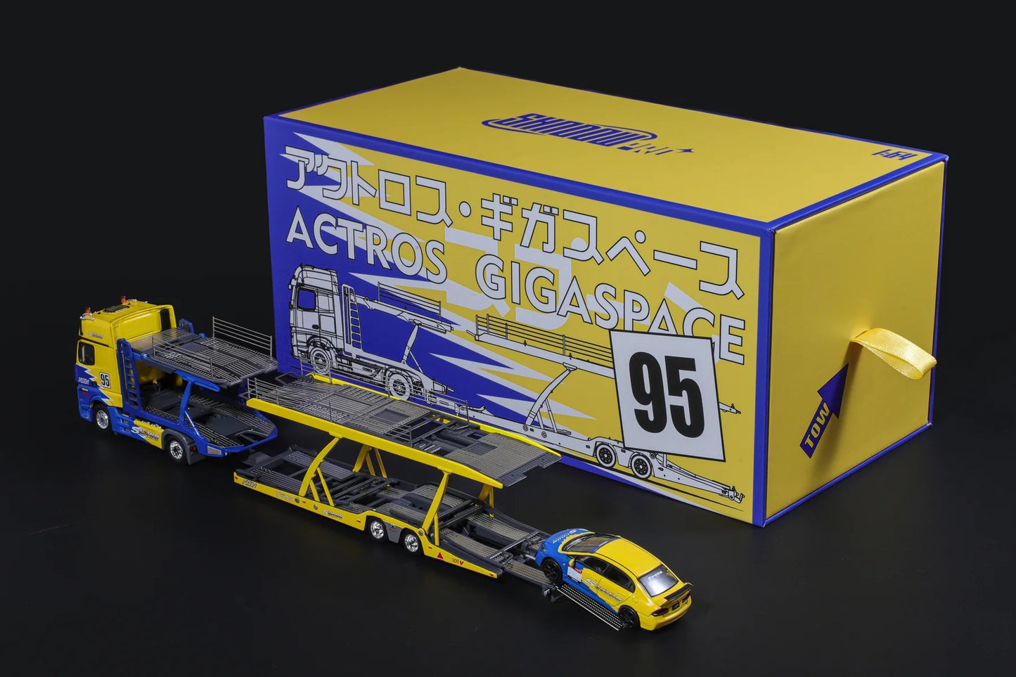 GCD Spoon Actros Gigaspace 4x2 Trailer Truck FD2 #95 Model Diecast Metal Car