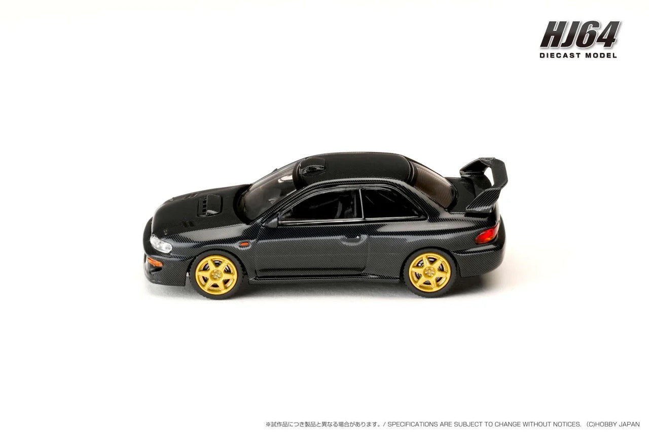 Hobby Japan 1:64 SUBARU IMPREZA WRX 22B STi Version (GC8) Rally Base Car Carbon Black