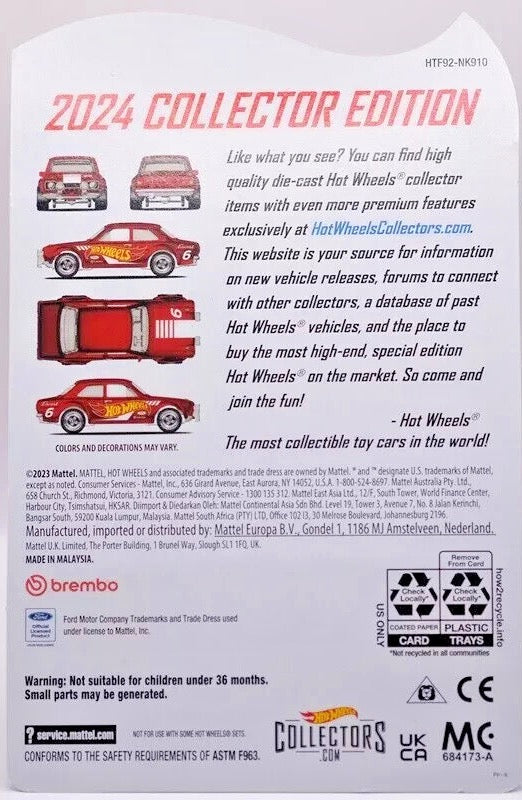 Hot Wheels 2024 Collector Edition '70 Ford Escort RS1600
