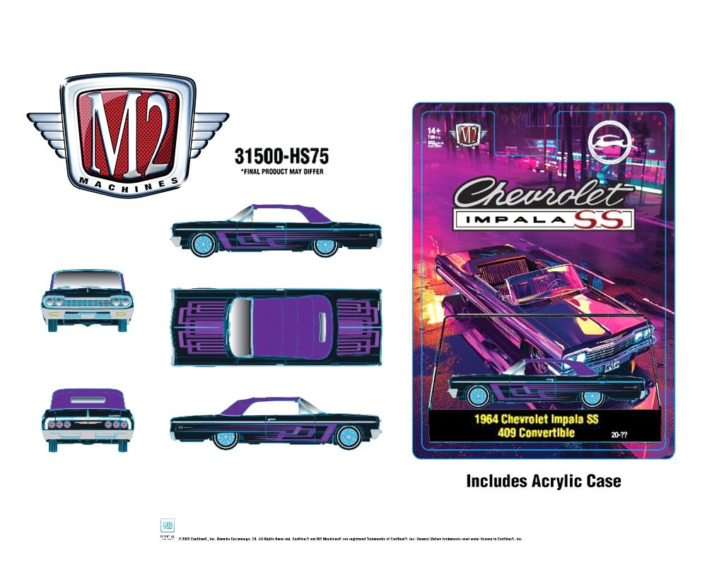 Preorder) M2 Machines 1:64 1964 Chevrolet Impala SS 409