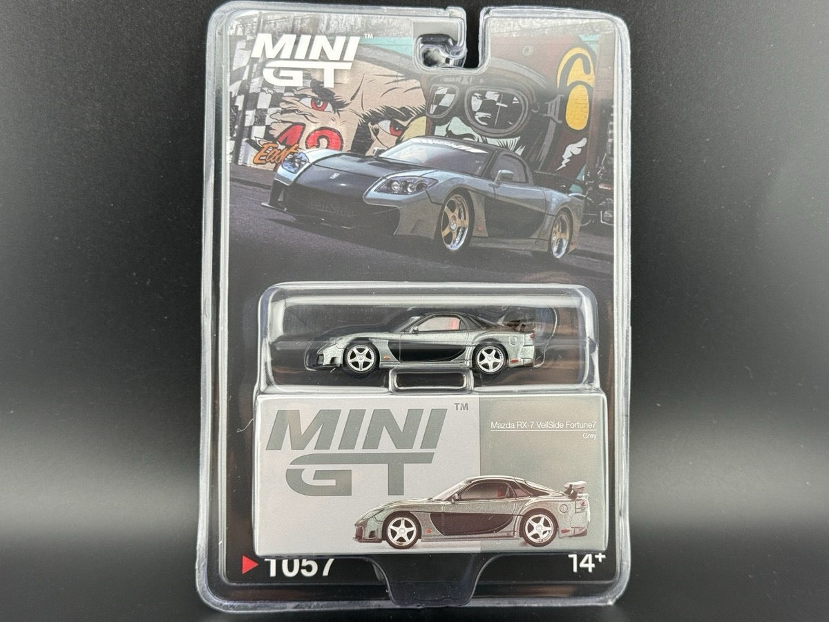 Mini GT Mazda RX-7 Veilside Fortune 7 Grey - Chase