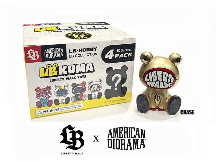 (Preorder)American Diorama x Liberty Walk Kuma 100% Blind Box style (7cm)